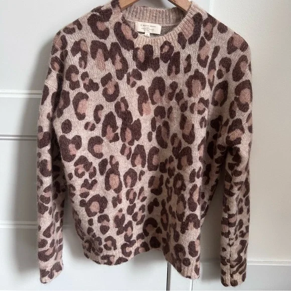 Sézane Gina Jumper Leopard Print Sweater - Picture 5 of 8